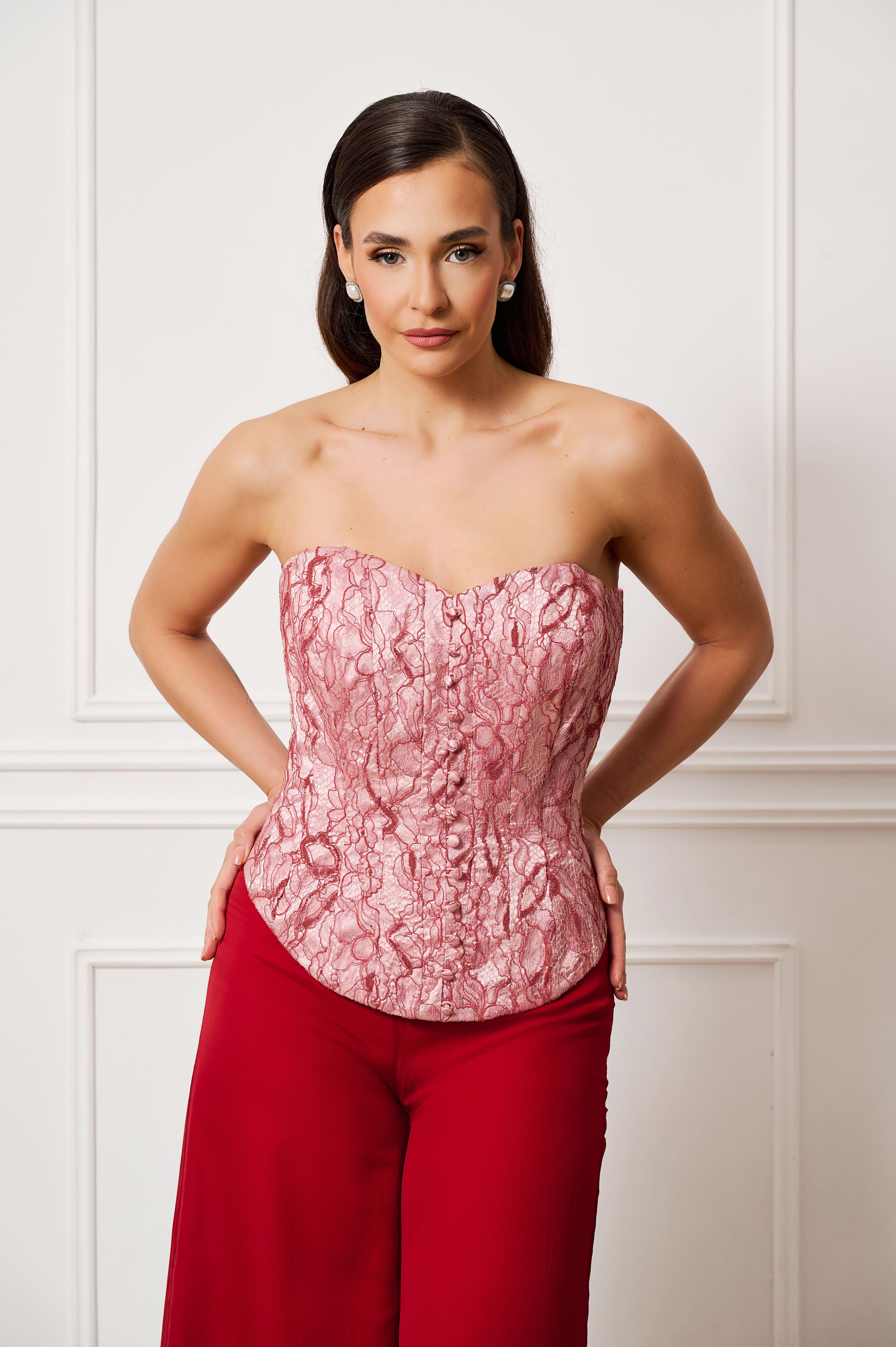 Saffron Rose Sculpted Corset