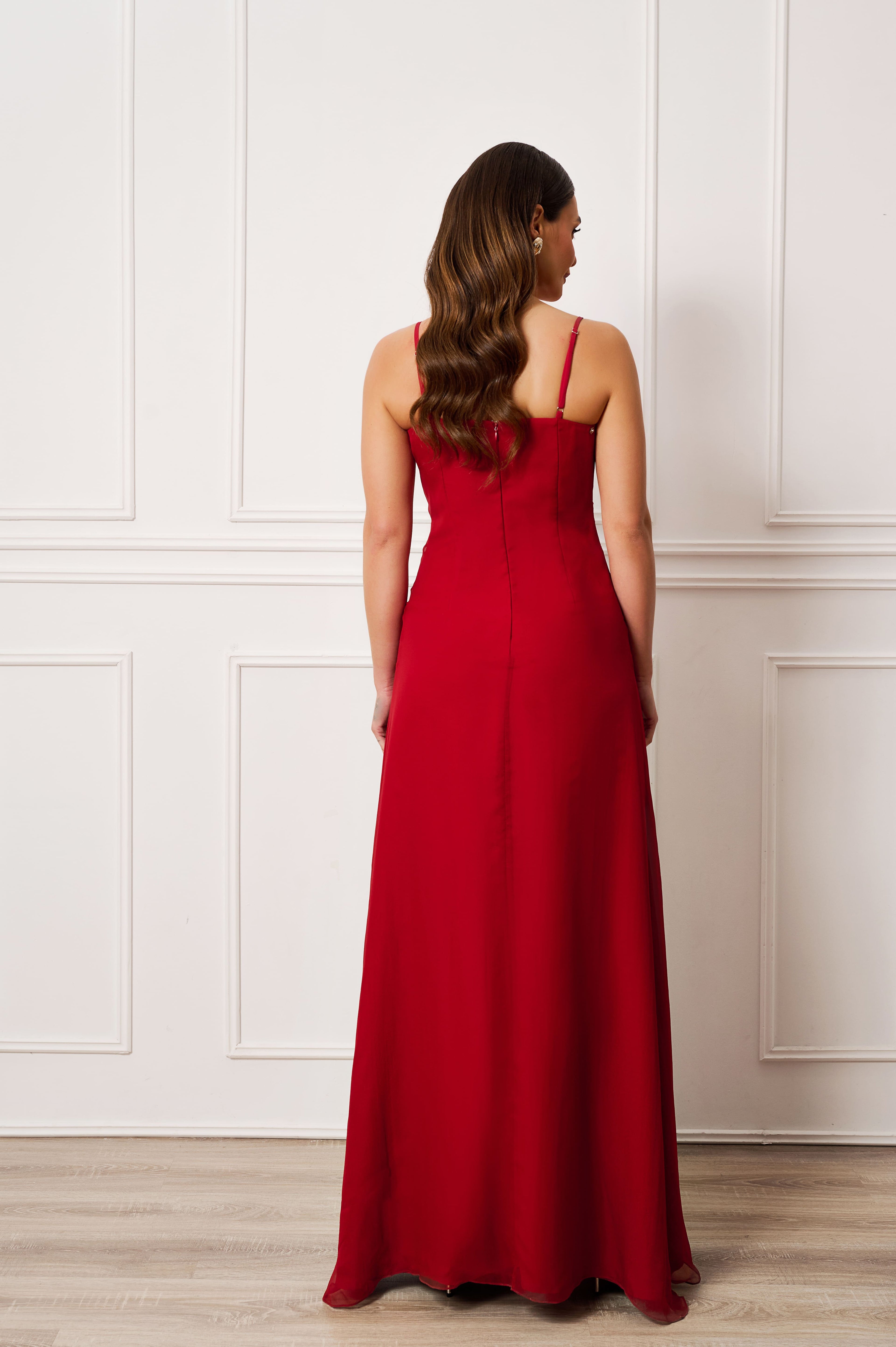 Crimson Mirage Gown