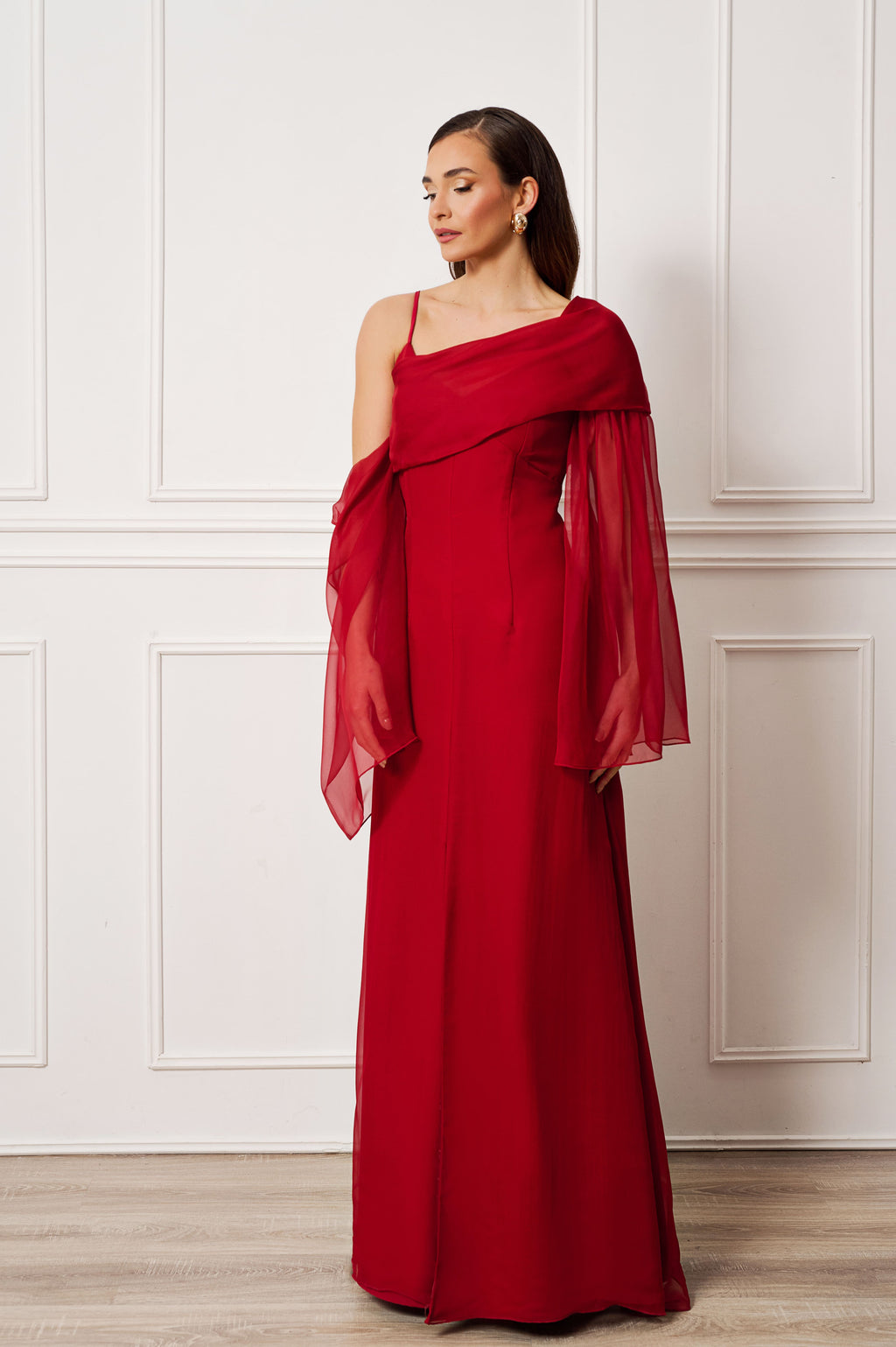 Crimson Mirage Gown
